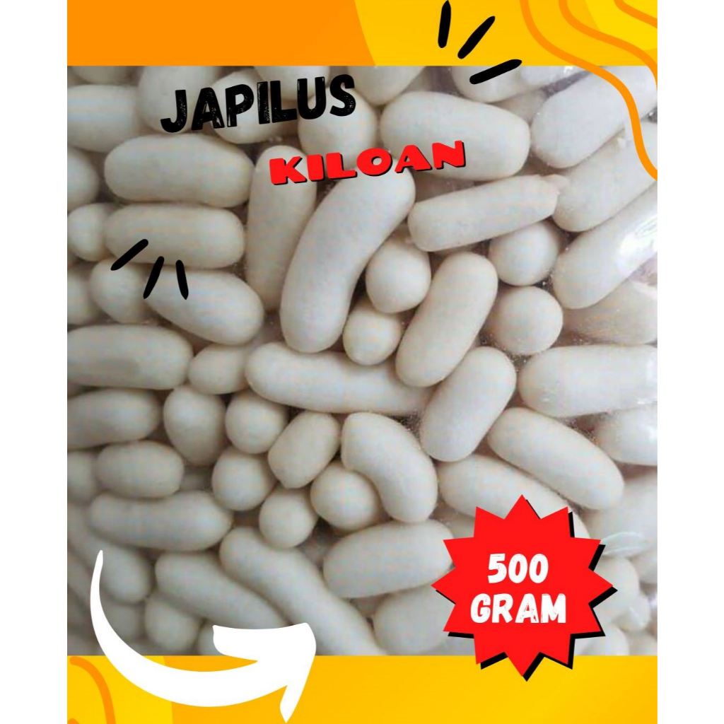 

Japilus Gurih dan renyah 500 gram / Pilus telur ikan kapsul