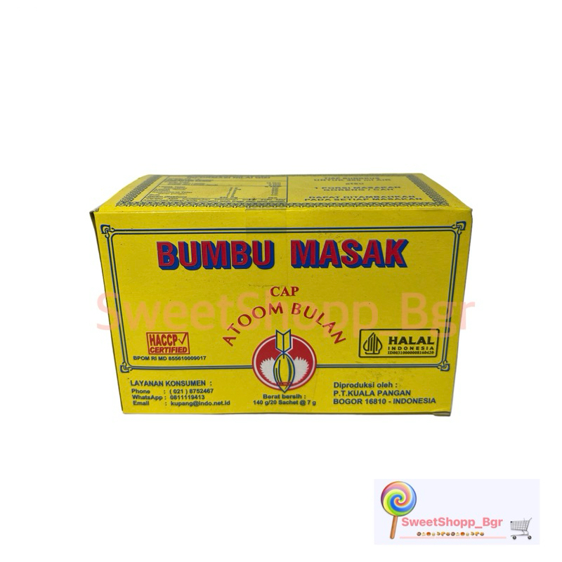 

Bumbu Masak Cap Atoom Bulan 1 Box (Isi 20 Pcs)