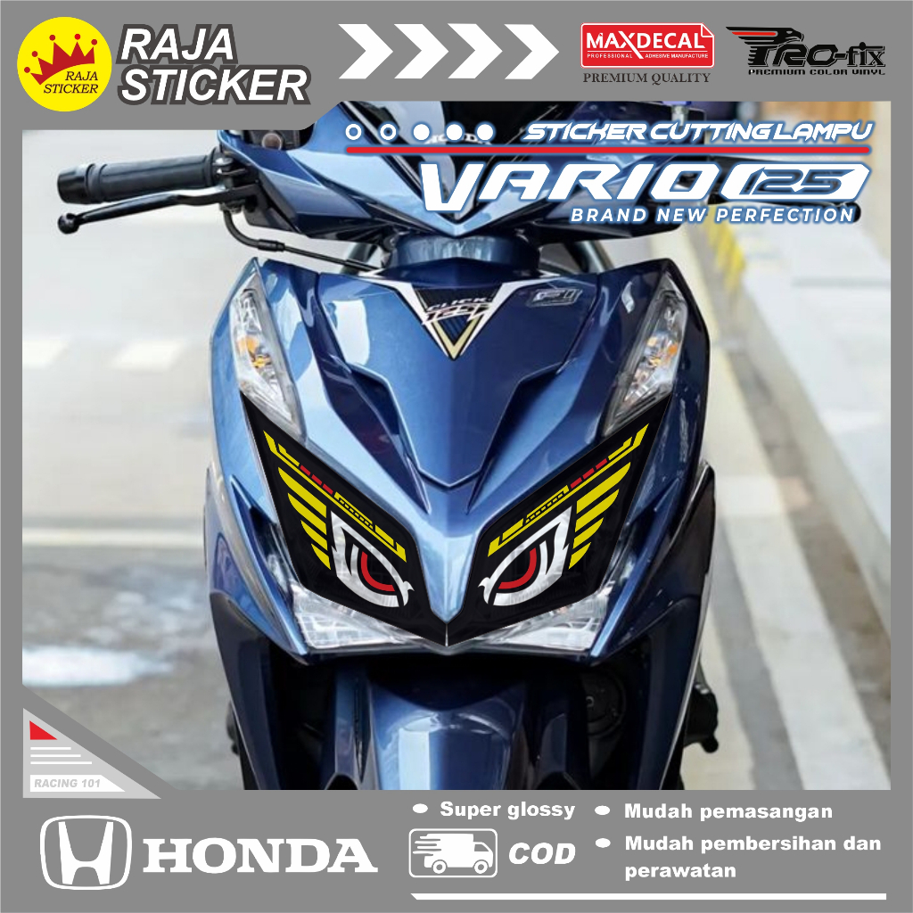 STIKER STICKER LAMPU VARIO 125 2013 OLD