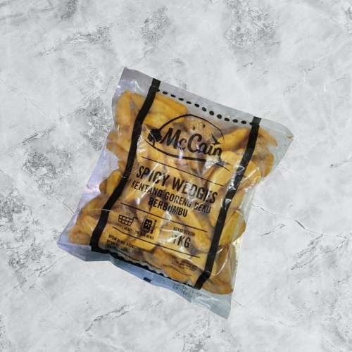 

Kentang Mc Cain Spicy Wedges/Kentang Goreng Beku Berbumbu 1 Kg