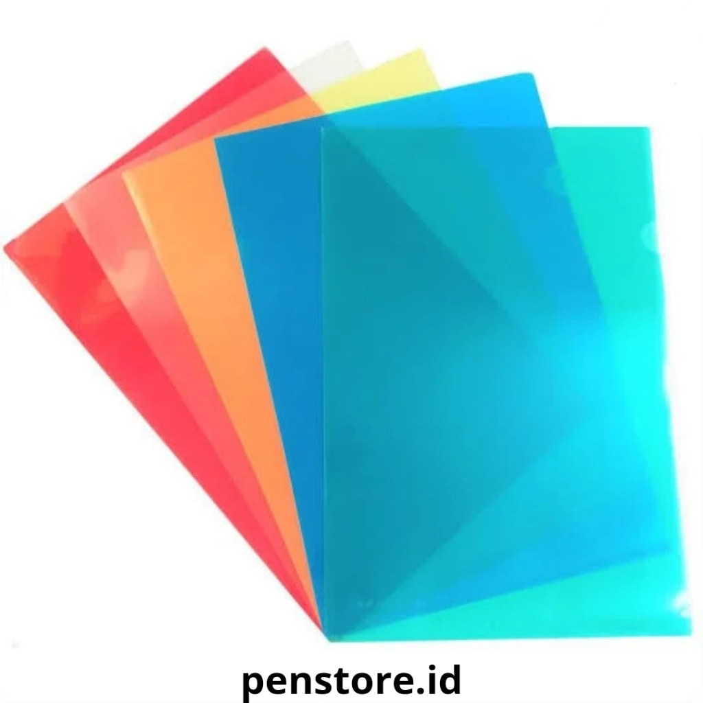 

(Pack = 12pcs) Map Plastik L Polos Ukuran F4 Folio