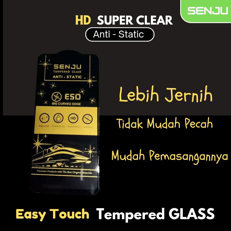 TG Full Anti Static Tempered Glass Senju Super Clear Realme X3 / realme X50 / realme 6 pro/ realme 8