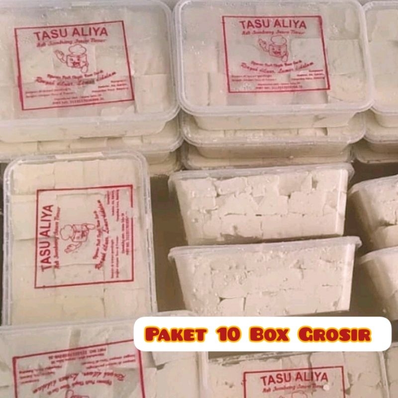 

Paket 10 Box Tahu Susu Original Tasu Jombang Aliya