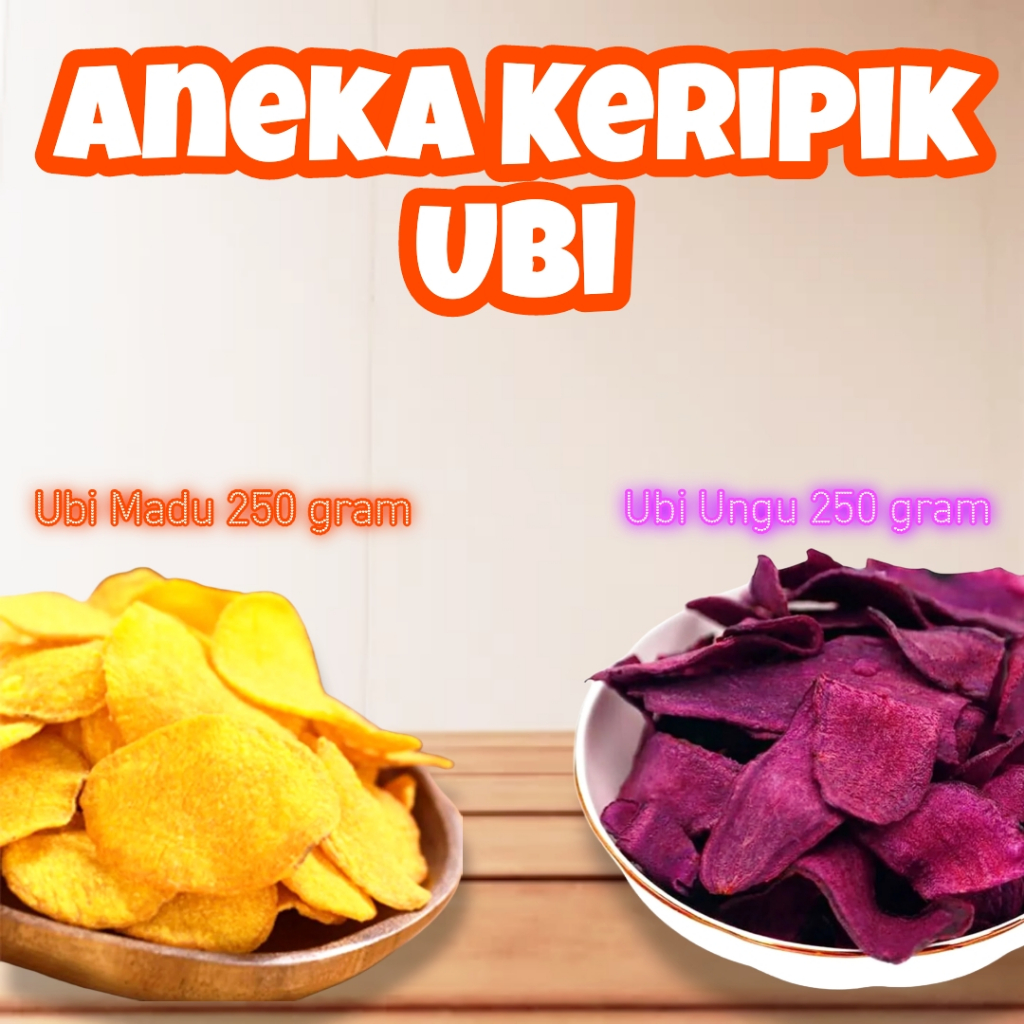 

OCEGAN Keripik Ubi Madu & Keripik Ubi Ungu kemasan 250 Gram Manis & Renyah