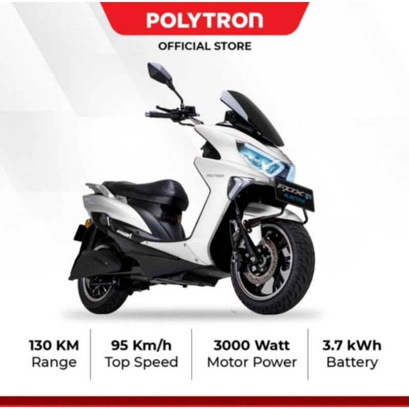 HARGA Subsidi Sepeda Motor Listrik POLYTRON for R New-Putih
