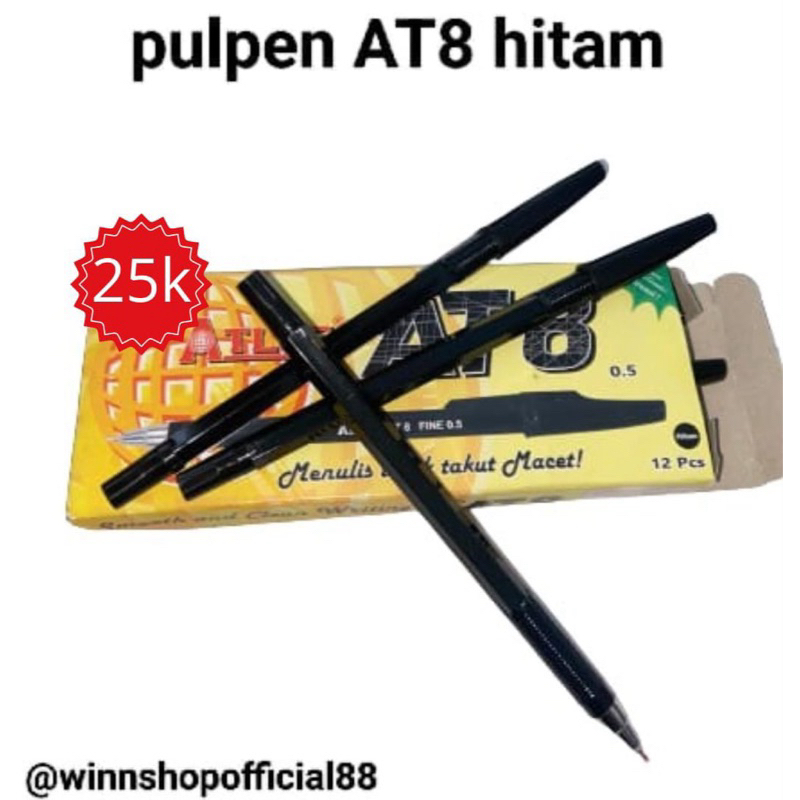 

Pulpen Atlas AT8 fine 0,5/ Bolpoin Pena Standart / Pulepen Sekolah