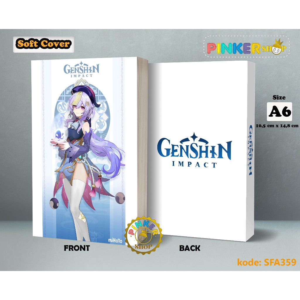 

(SFA359) Pocket Note Anime Game Genshin Impact GANYU Buku Tulis catatan Notes Agenda Planner Jurnal