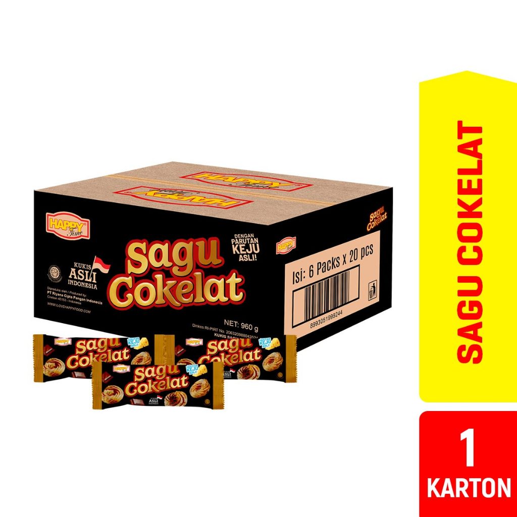 

Happy Time Kukis Sagu Cokelat (1 Karton isi 6 pack)