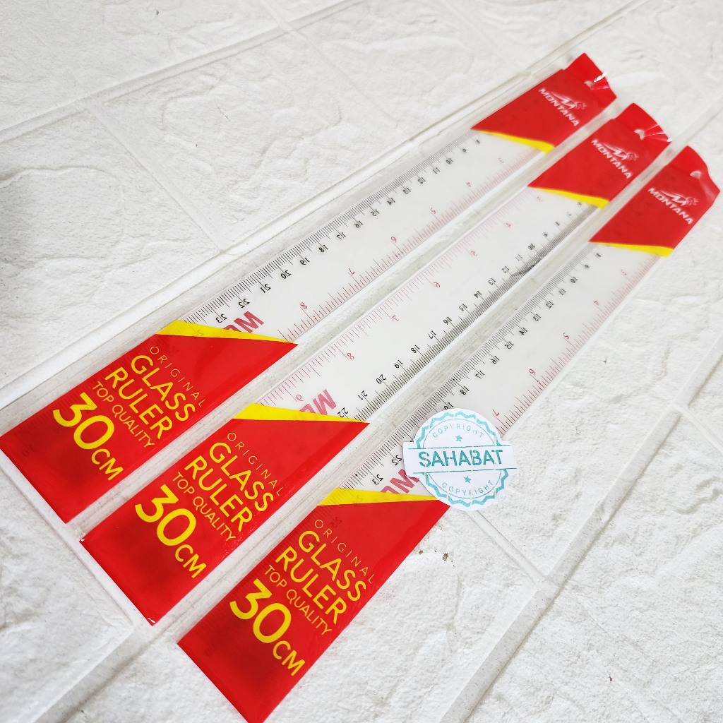 

PENGGARIS PLASTIK MONTANA 30 CM / RUREL TEBAL / MISTAR PLASTIK