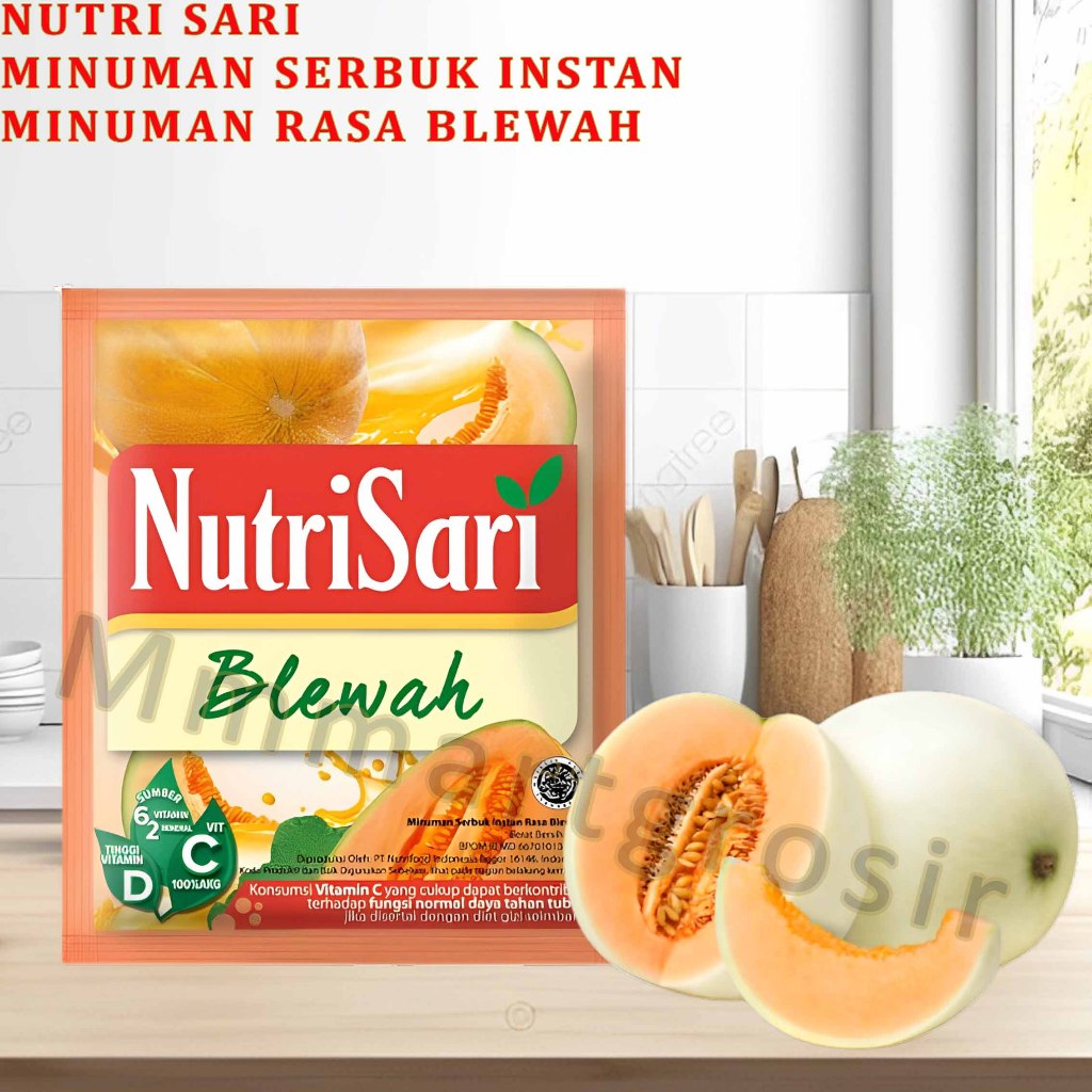 

Nutrisari / Minuman Serbuk Instan / Minuman Rasa Buah Blewah / 11grx10pcs