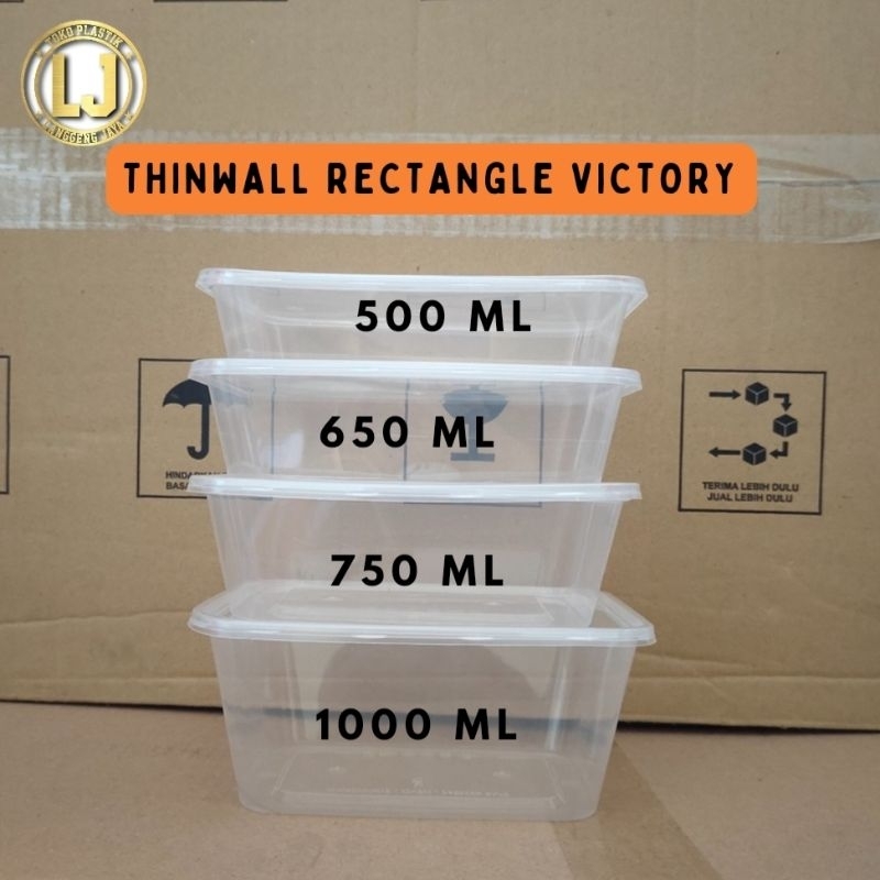 THINWALL RECTAGLE VICTORY 500ML