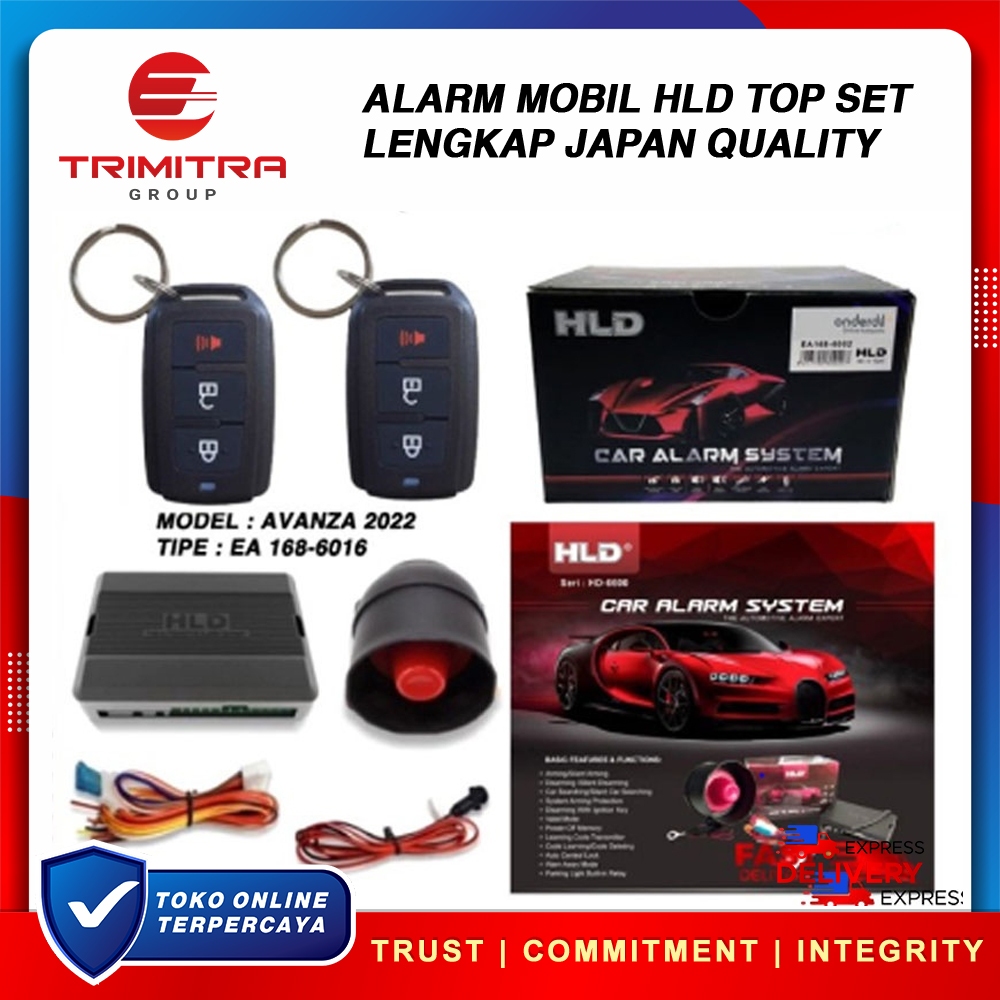 Alarm Mobil Remote HLD Premium Japan Avanza Xenia 2022 Set UNIVERSAL