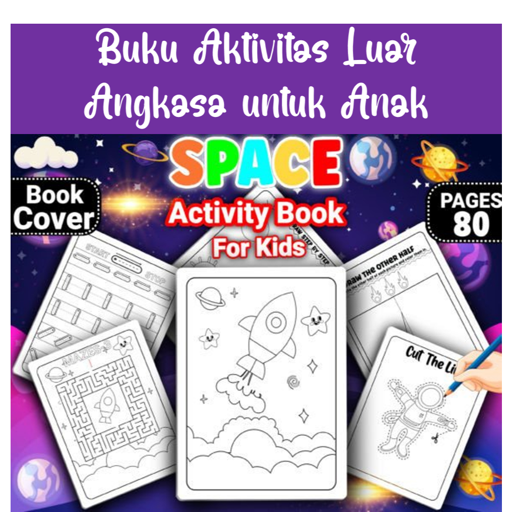 Buku Aktivitas Luar Angkasa untuk Anak