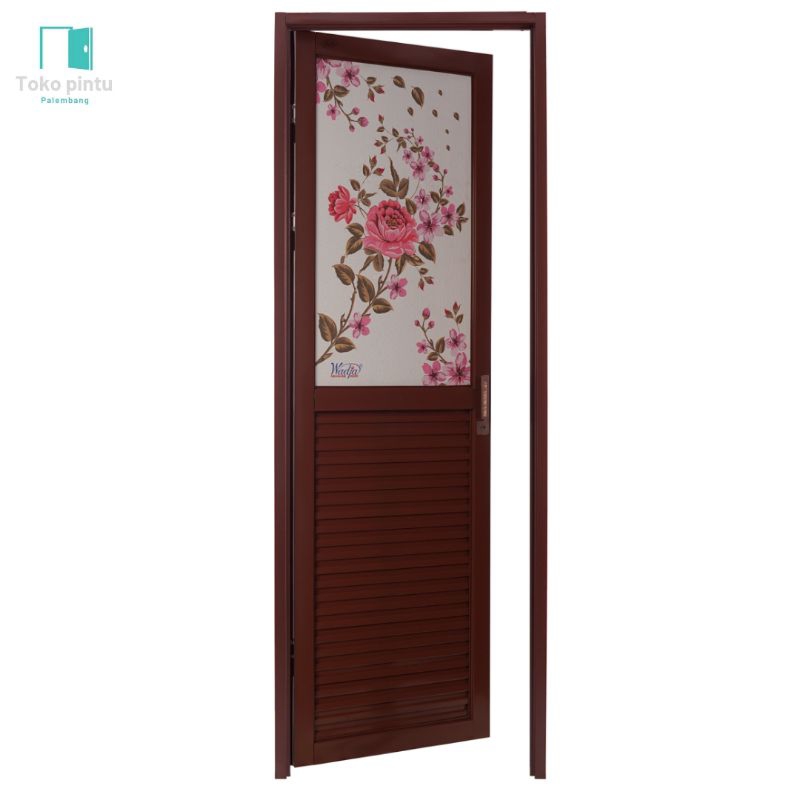 Pintu kamar mandi | pintu minimalis | setengah kaca | cermin