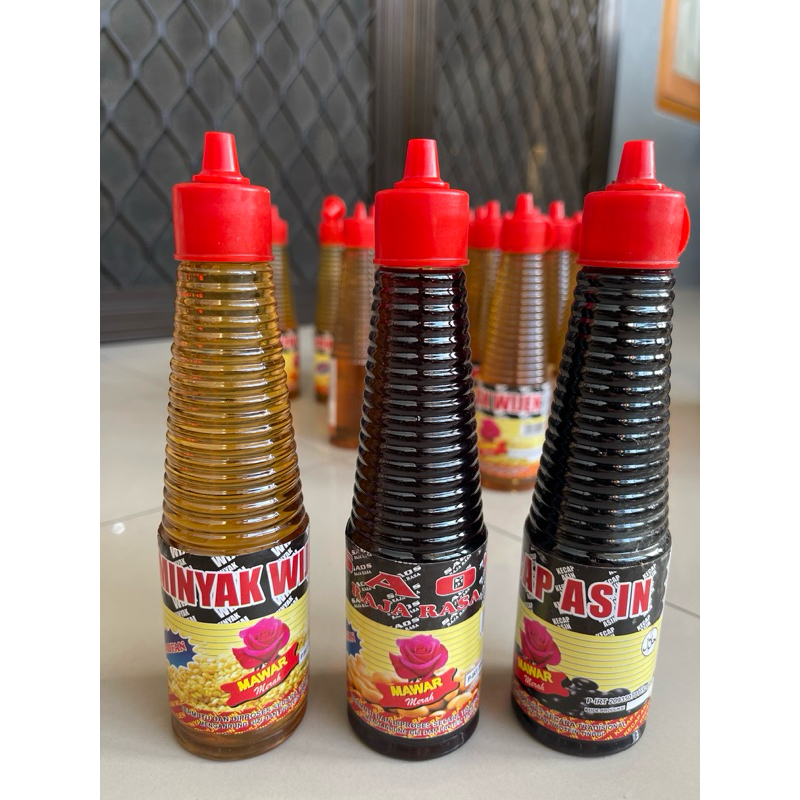 

paket hemat isi 3 saos raja rasa kecap asin minyak wijen