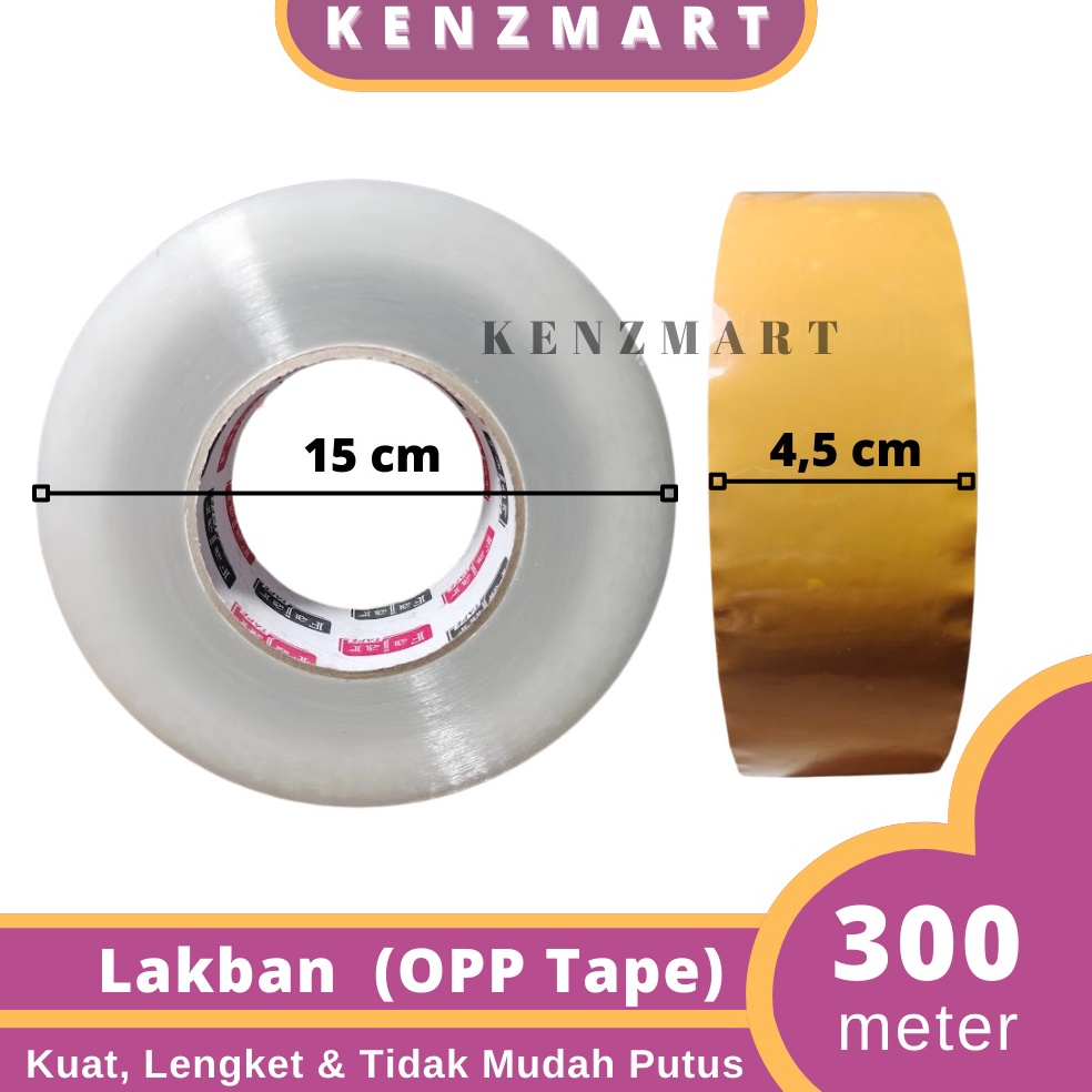 

KODE H44Z LAKBAN JUMBO OPP TAPE LAKBAN BENING COKLAT 2 INCH 45MM 3 METER FULL 1 YARD 2 YARD 3 YARD 5 YARD