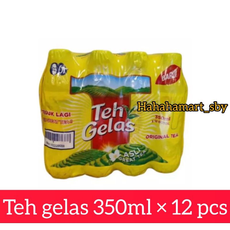 

hahahamartsbyTEH GELAS KEMASAN BOTOL 350 ML | MINUMAN SEHARI HARI | TEH GELAS KARTONAN MURAH (ISI 12 PCS)