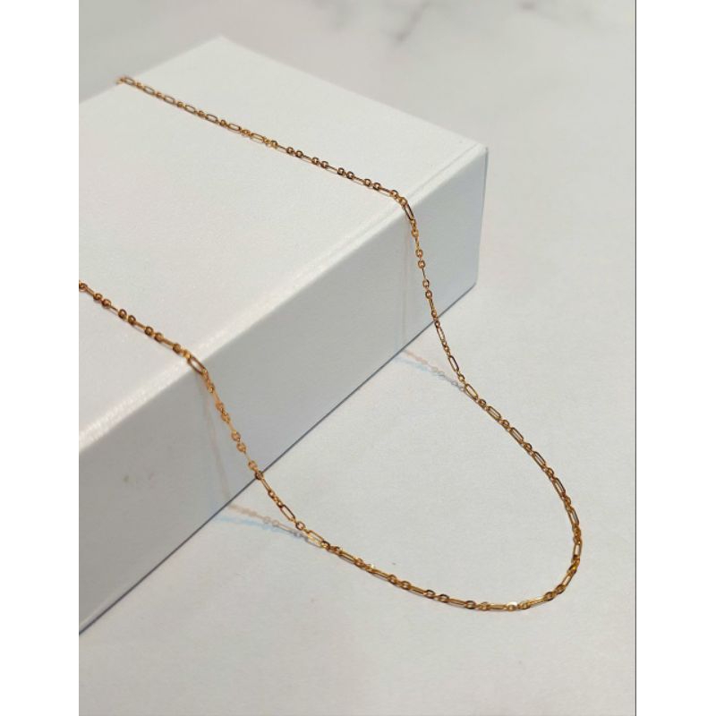 Kalung Nori Kombinasi Emas 1.58Gram 750 17K (KH69)