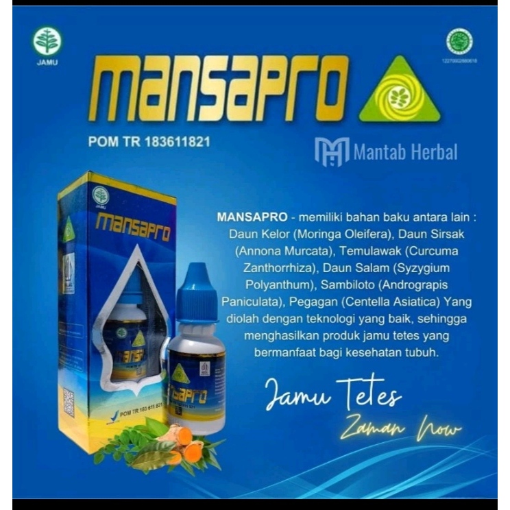 BISA COD/ Jamu Tetes MANSAPRO jamu tetes jaman now