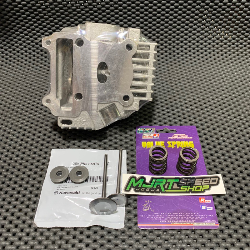 PAKET HEAD BUTA PER KLEP UMA RACING DAN KLEP RETAINER TITANIUM FOR JUPITER Z