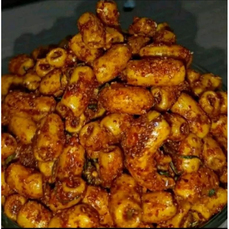 

makroni hitam pedas daun jeruk isi 500gram