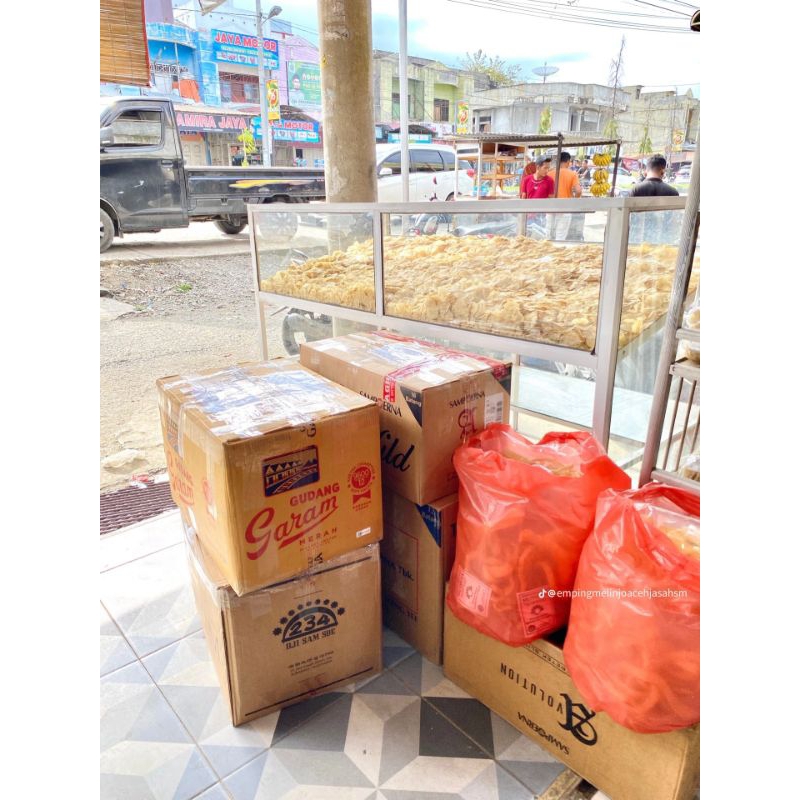 

mping mentah siaap goreng rasa biji menijo asli