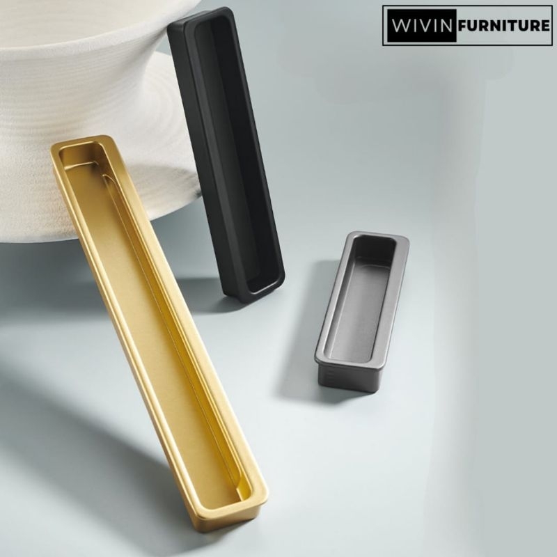 W-65 Handle Lemari Tanam Tarikan Laci Gagang Pintu Lemari Aksesoris Furniture