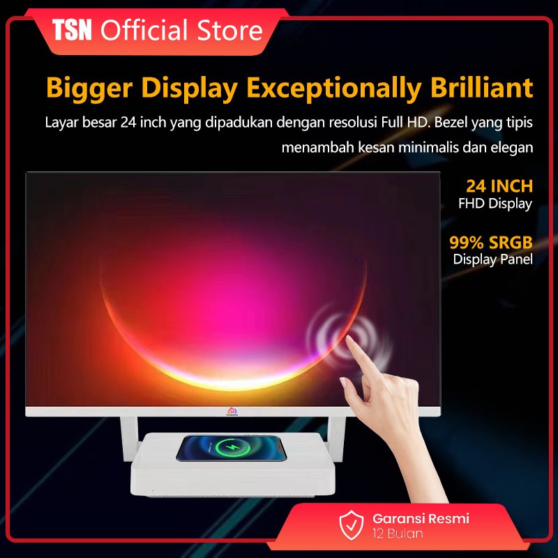 [layar sentuh]Komputer All in one PC gaming Core Intel i5/i7 16G SSD 512GB Desktop Layar sentuh lipat Monitor PC 27/24Inch AIO Computer WiFi/Bluetooth Windows10/11 Gratis Keyboard dan Mouse Dapat dipilih,Garansi 1 Tahun-5