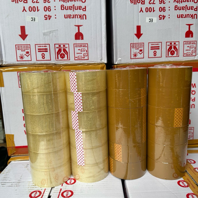 

lakban 45mm 90 yard 1 dus 72 rolls kusus gojek