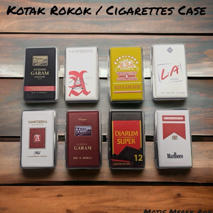 COD Cigarettes Box Kotak Kotak Penyimpanan Roko Rkk o Motif Merek Brand