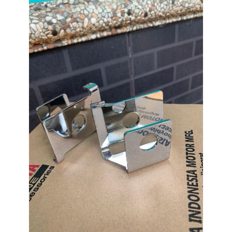 PLAT ANTING AREM PINGGIR SETELAN RANTAI FIZR BAHAN TEBAL CROME