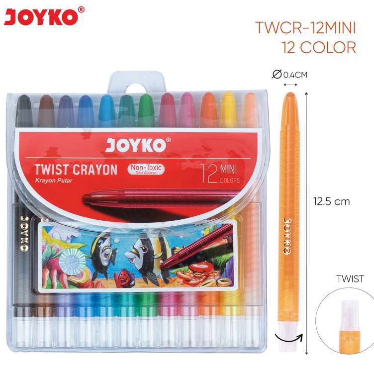 

Dijamin Ori Crayon Putar Titi Joyko 12 Mini