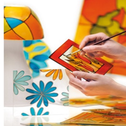 

Sekarang Puas Pebeo Vitrail Cerne Relief Outliner Decorative Cat Kaca Patri DIY