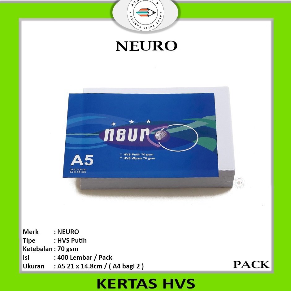 

Best Promotion NEURO Kertas Hvs A5 Putih Rim
