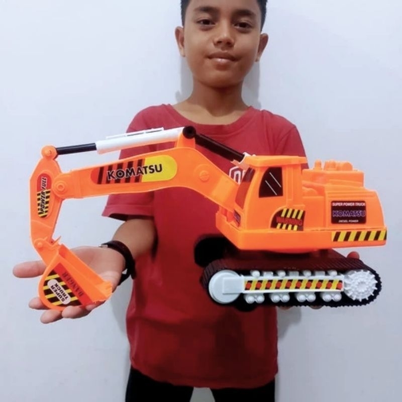 Mainan Mainan Truk Excavator Jumbo - Mobil Beko Konstruksi Besar Anak
