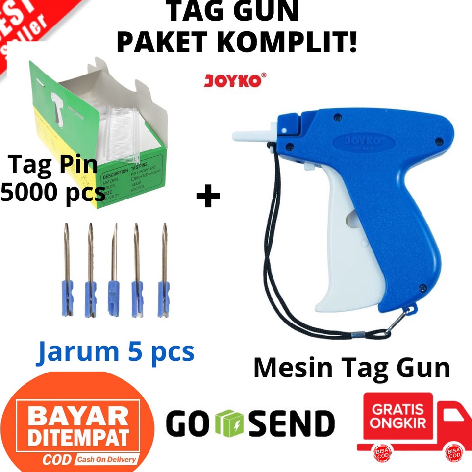 

First Update TAG GUN MEREK Joyko Alat Tembak Pemasang Label Bandrol Harga HangTag TG6 TERMURAH