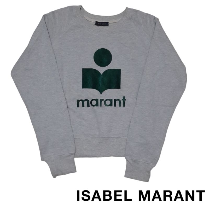 crewneck isabel marant grey velvet second