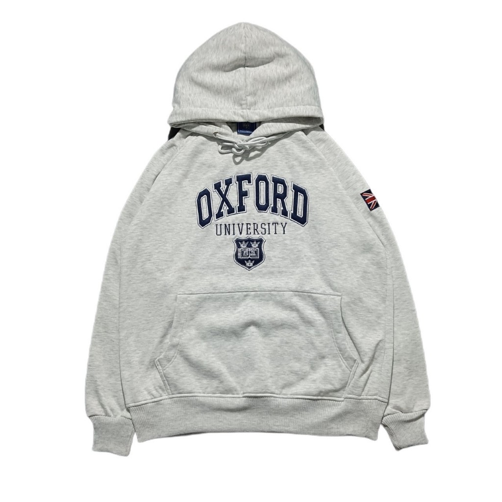 HOODIE SWEATER OXFORD UNIVERSITY COLLEGE GREY