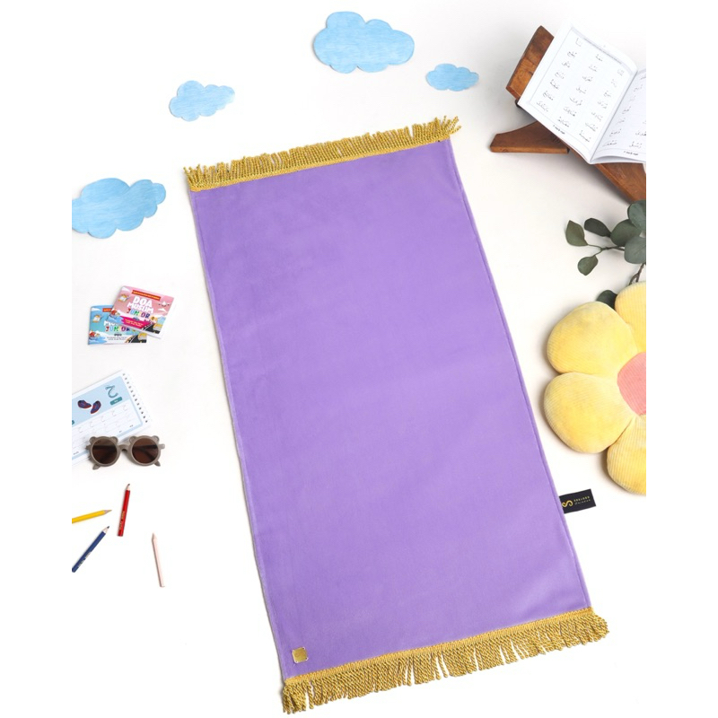 Soejoed Sajadah Anak Premium Tebal Polos Warna Ungu