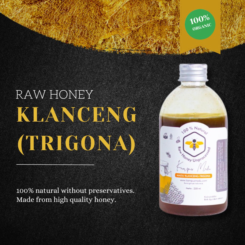 

Madu Klanceng 100% Murni Raw Honey Unprocessed