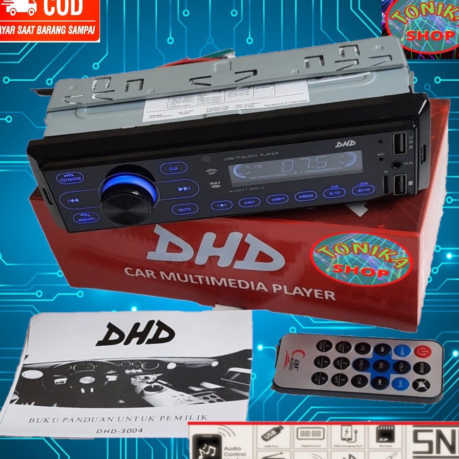 Tape Mobil bluetooth DHD audio head unit single din mp3 player car radio AUX ART Y4G9