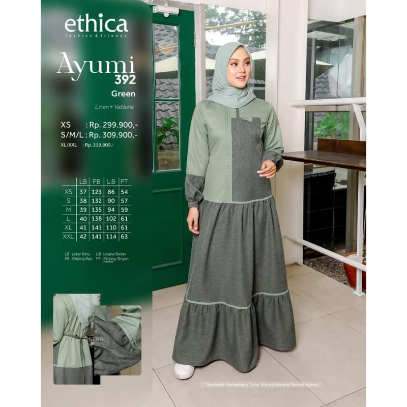 gamis/abaya by ETHICA gamis polosan simple elegan