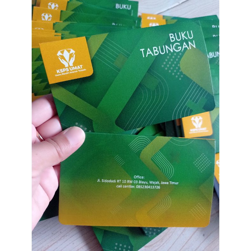 

Buku Tabungan Jahit Tengah + Laminasi ( 2.000 pcs)