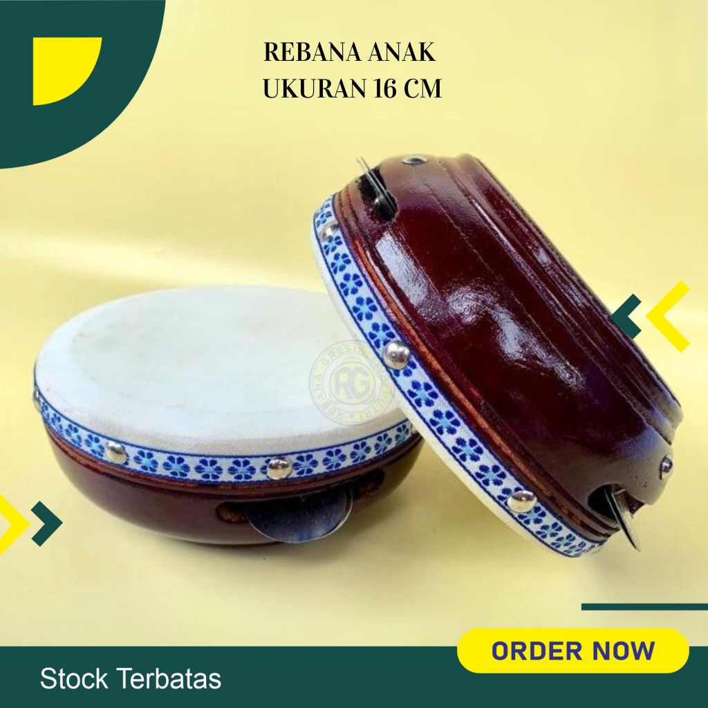 rebana anak uk 16 cm gendang marawis kendang anak kecil rebana hadroh anak mura hadroh anak ipin upi