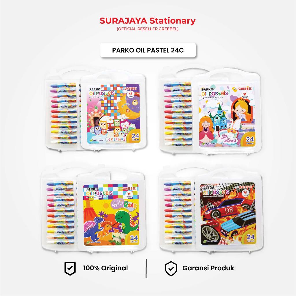 

PARKO Crayon Krayon 24 Warna / Crayon Oil Pastel 24 / Crayon Greebel