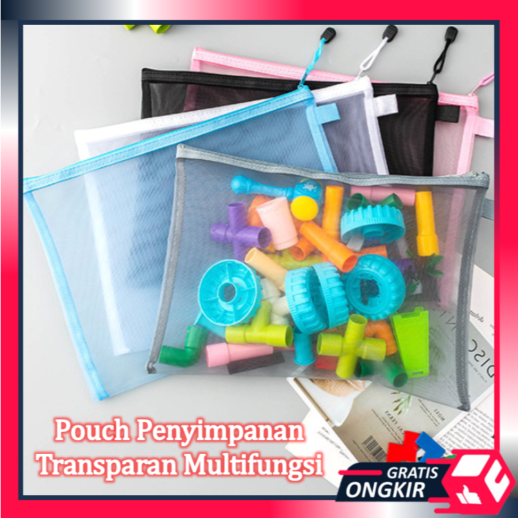 

Gratis Ongkir - S6245 Pouch Alat Sekolah Transparan / Tempat Penyimpanan Transparan Serbaguna