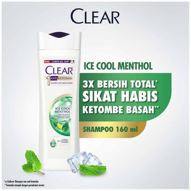 Clear Shampoo Anti Ketombe Berat 160ml