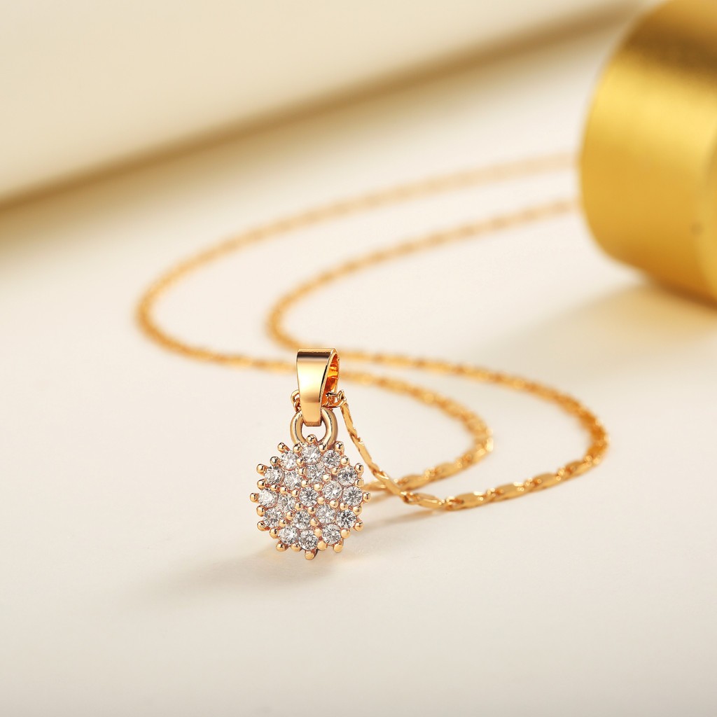 Kalung Wanita Aesthetic Titanium Anti Karat Kalung Fashion Kekinian Panjang Anti Luntur