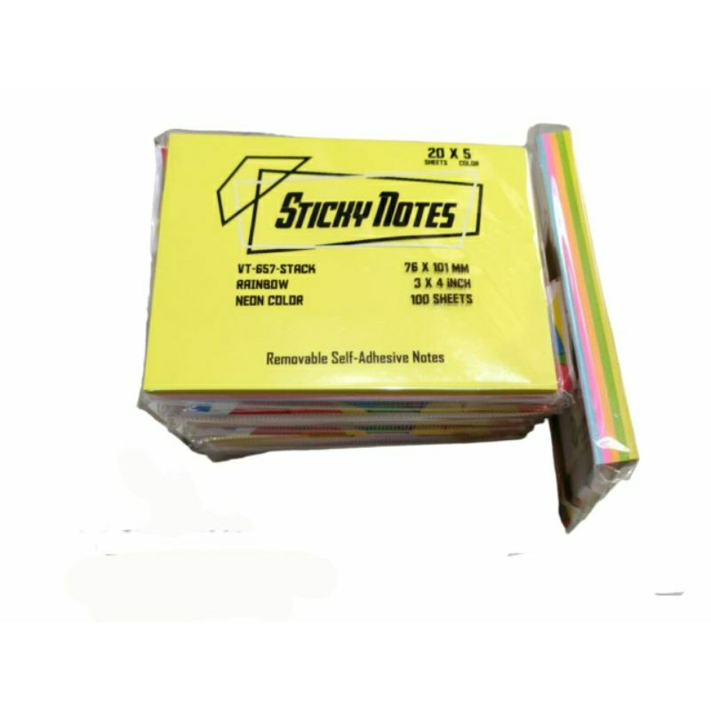 

Stick note 657 rainbow tumpuk