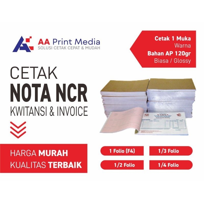 

Nota NCR 2 ply
